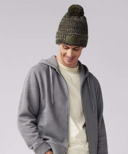 Ramble patch pom-pom beanie