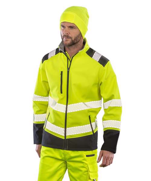 Printable ripstop safety softshell