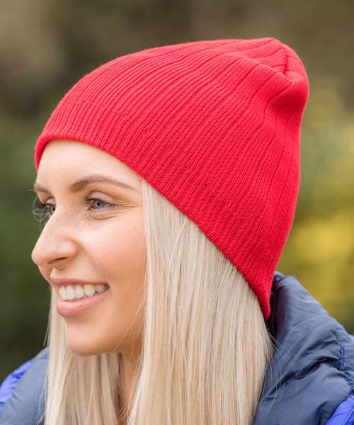 Cotton knitted beanie hat